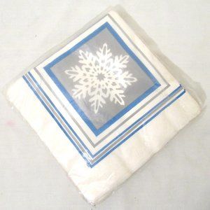 Snowflake hostess napkins